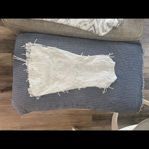 White fringe dress bachelorette party